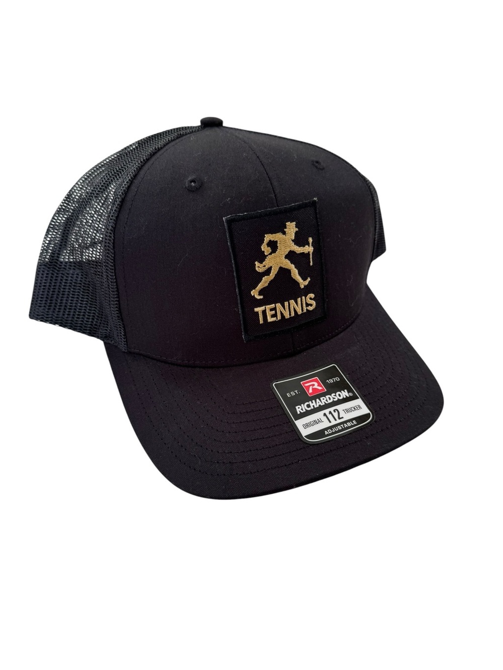 NWT Wake Forest Tennis ACC Richardson 1112 Trucker Hat Black Snap Back
